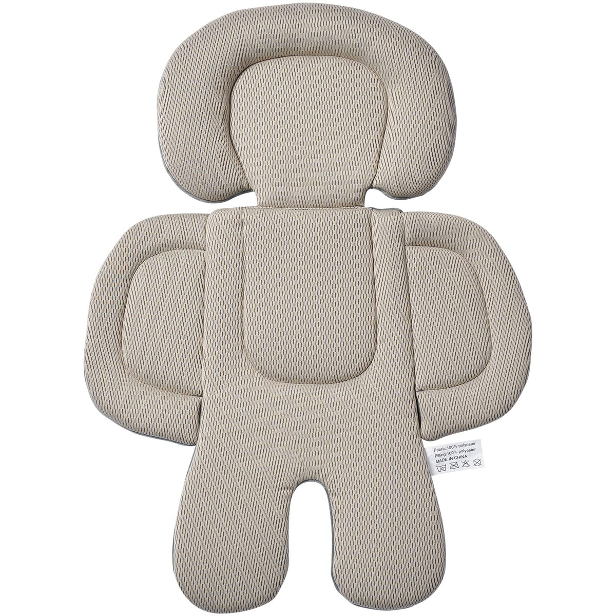 Innokids infant car seat insert beige gray reversible front view for newborn comfort on rides