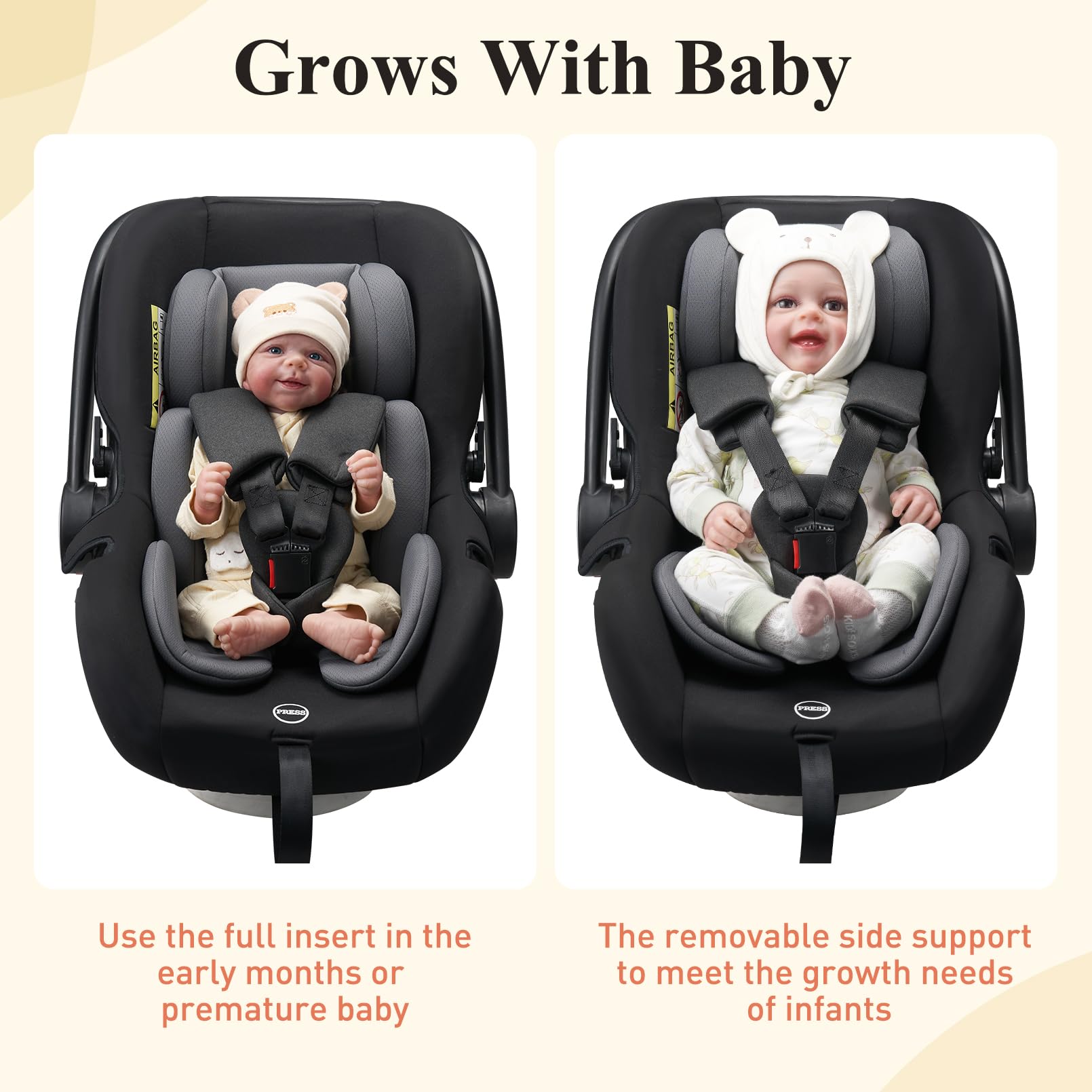 Innokids breathable fabric and soft filling keep baby comfortable year-round.