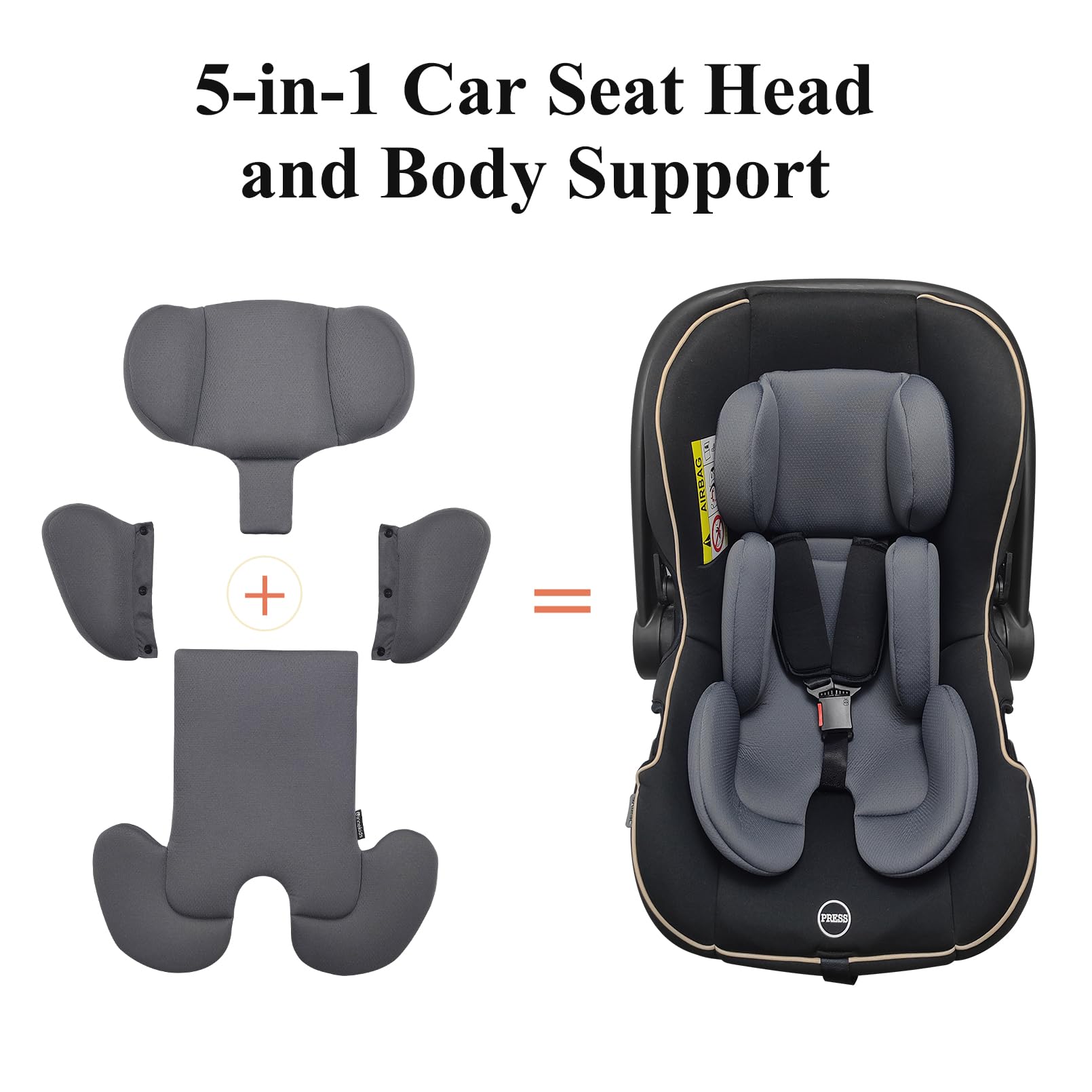 Innokids car seat insert easily installs in car seats for secure rides.