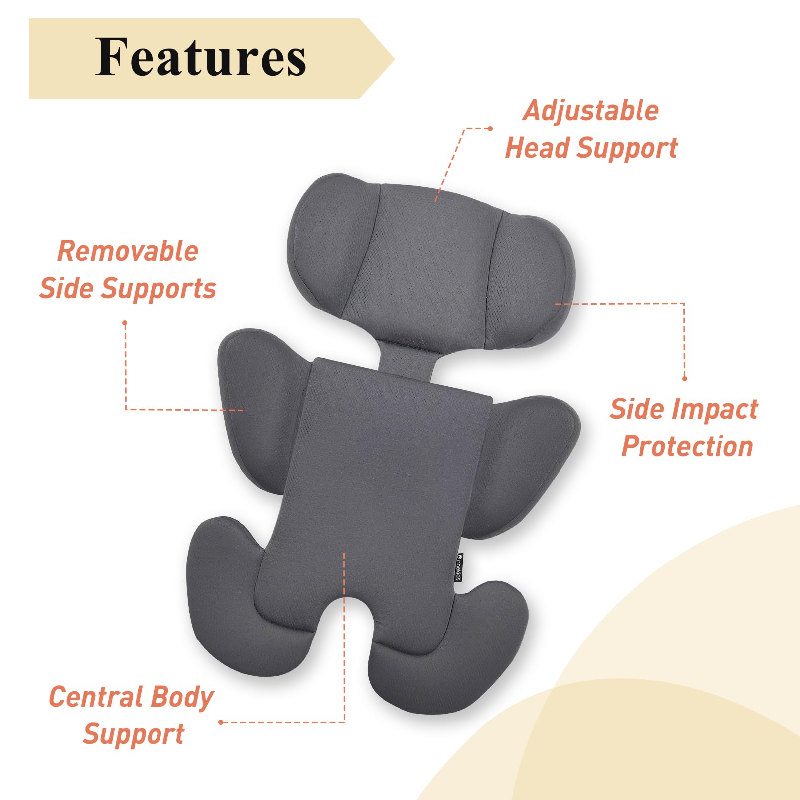 Innokids machine-washable delicate-cycle design simplifies cleanup for parents.