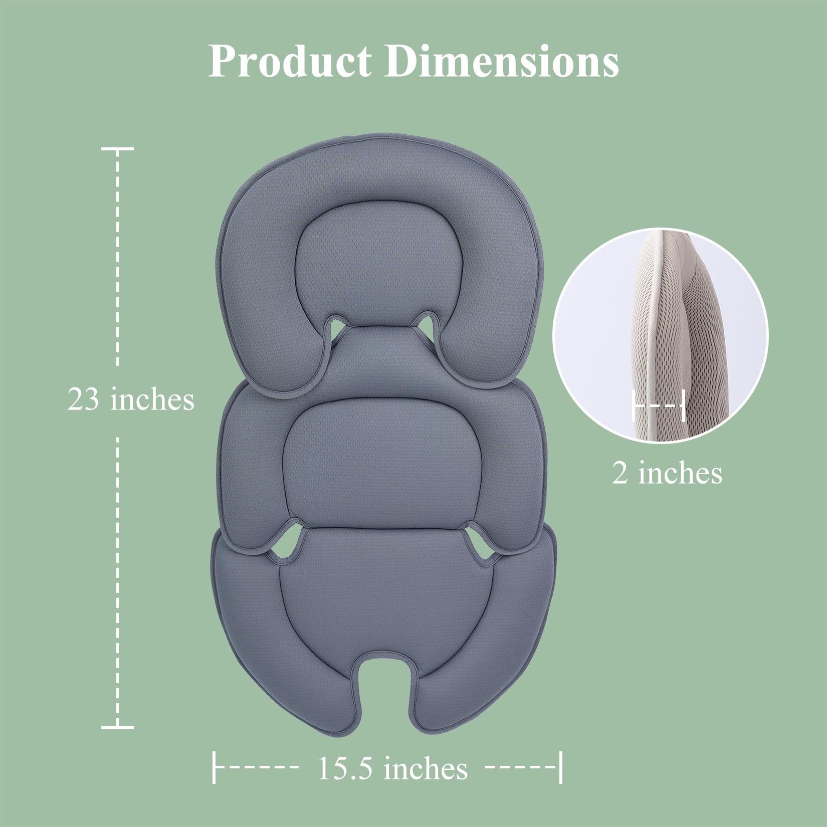 Innokids infant car seat insert suitable for premature or larger babies.