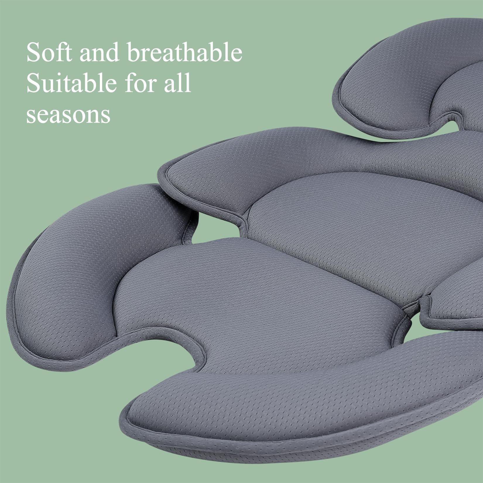 Innokids infant car seat insert close-up shows soft texture.