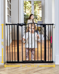 InnoTruth baby gate 30-inch-height: tall barrier for kids and pets safety.