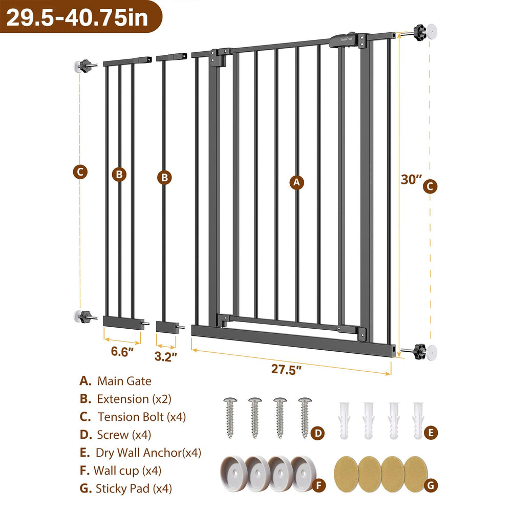 InnoTruth sturdy metal frame with 2.45-inch slats for daily reliability.