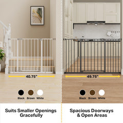 InnoTruth baby gate walk-through opening demonstrates easy passage.