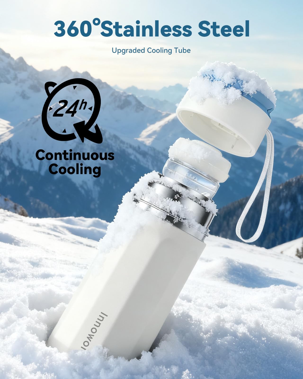 Innoworld carrier bag keeps cooler and bottle organized while traveling