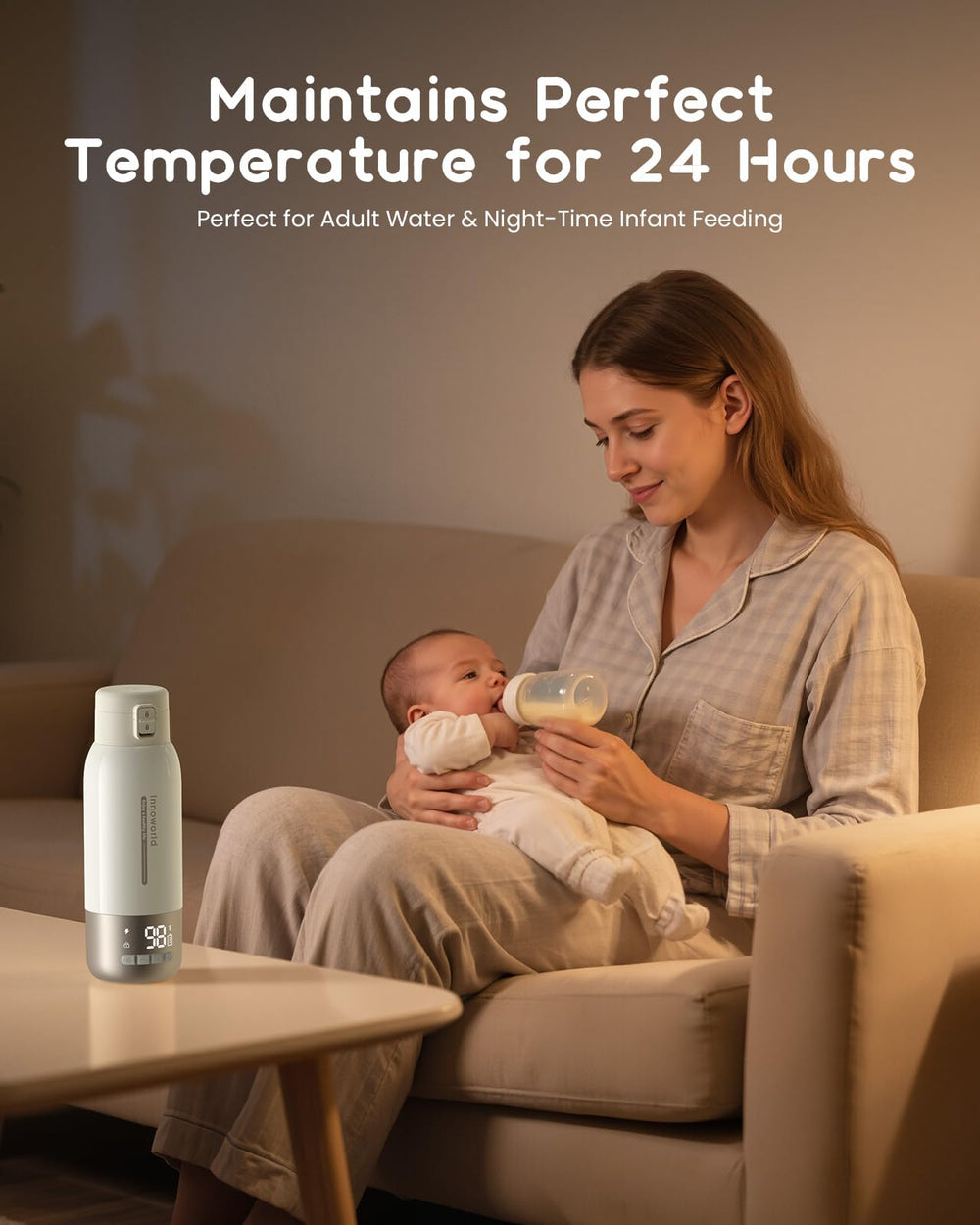 Innoworld bottle warmer in-car usage setup for effortless warmth during rides