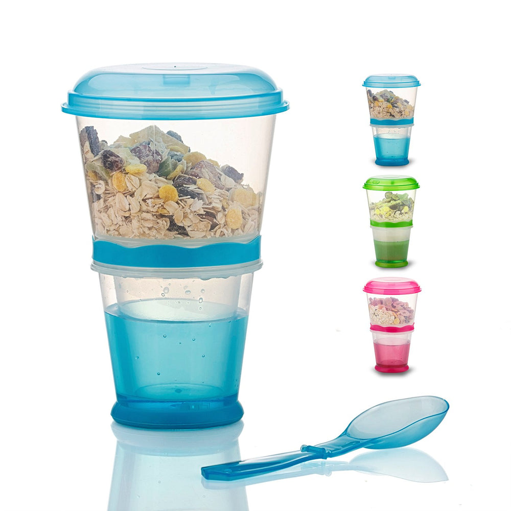INOGIH Cereal On the Go kid-friendly design promotes independent meals.