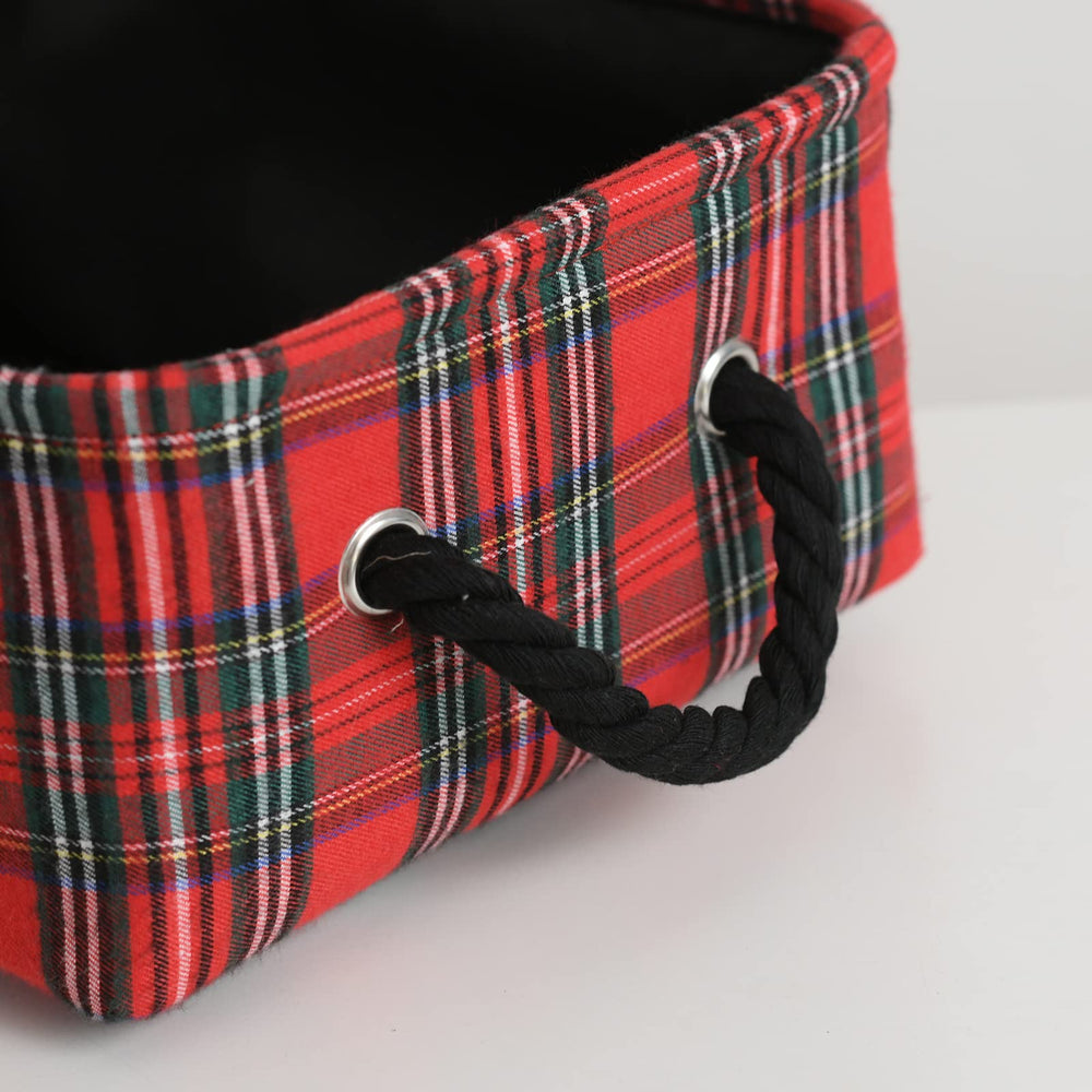 INough Christmas basket holds up to 30 balls for easy tree ornament storage.