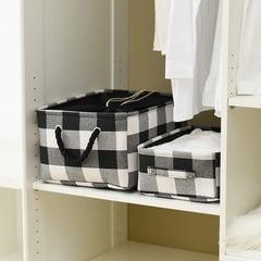 INough Christmas basket waterproof canvas close-up protects toys and gifts