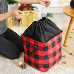 INough drawstring-closure bin keeps contents secure and dust-free.