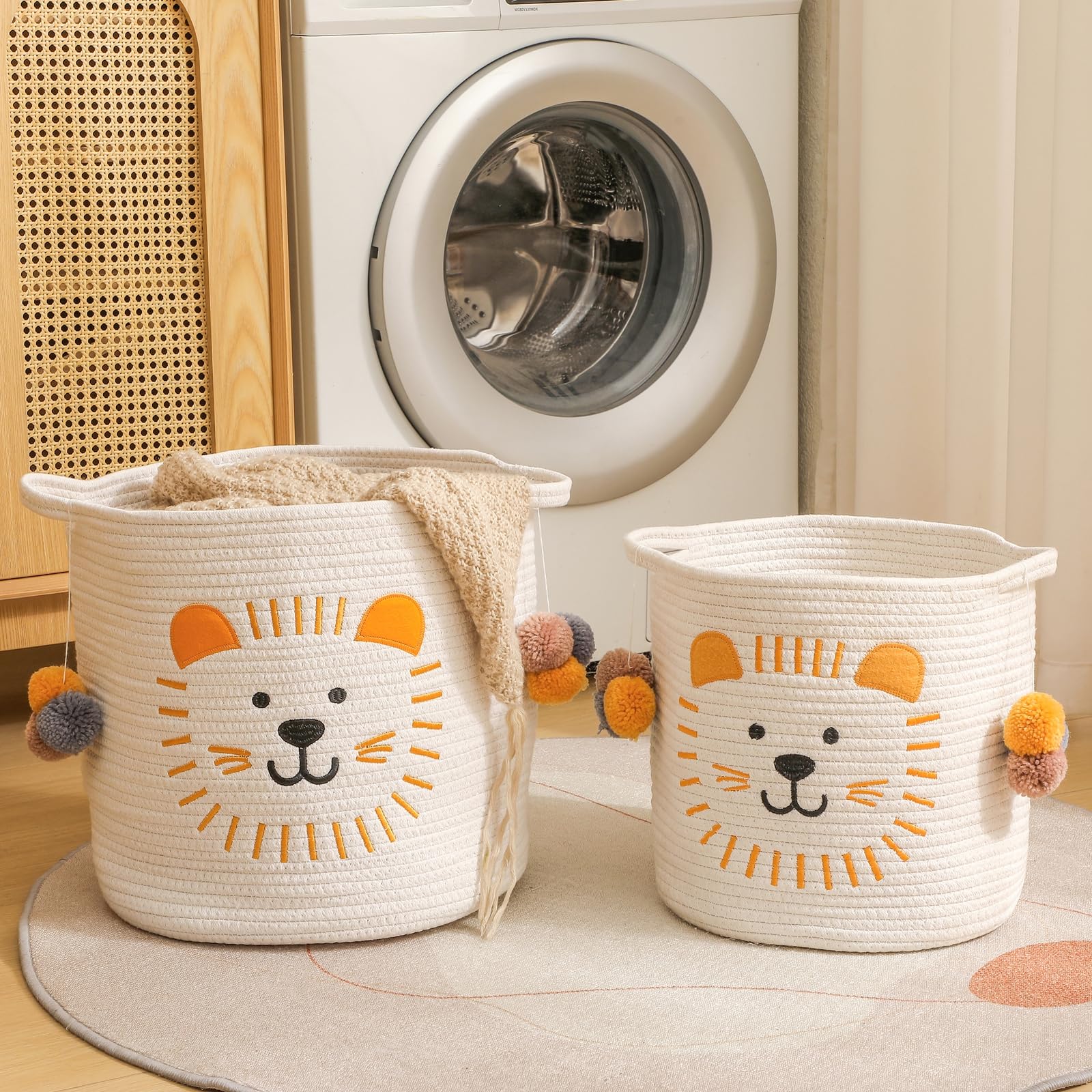 INough foldable basket design folds flat for compact storage when not in use