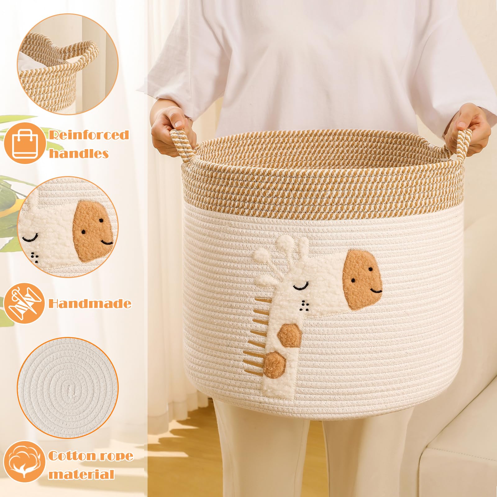 INough large-basket foldable design for compact storage when not in use.