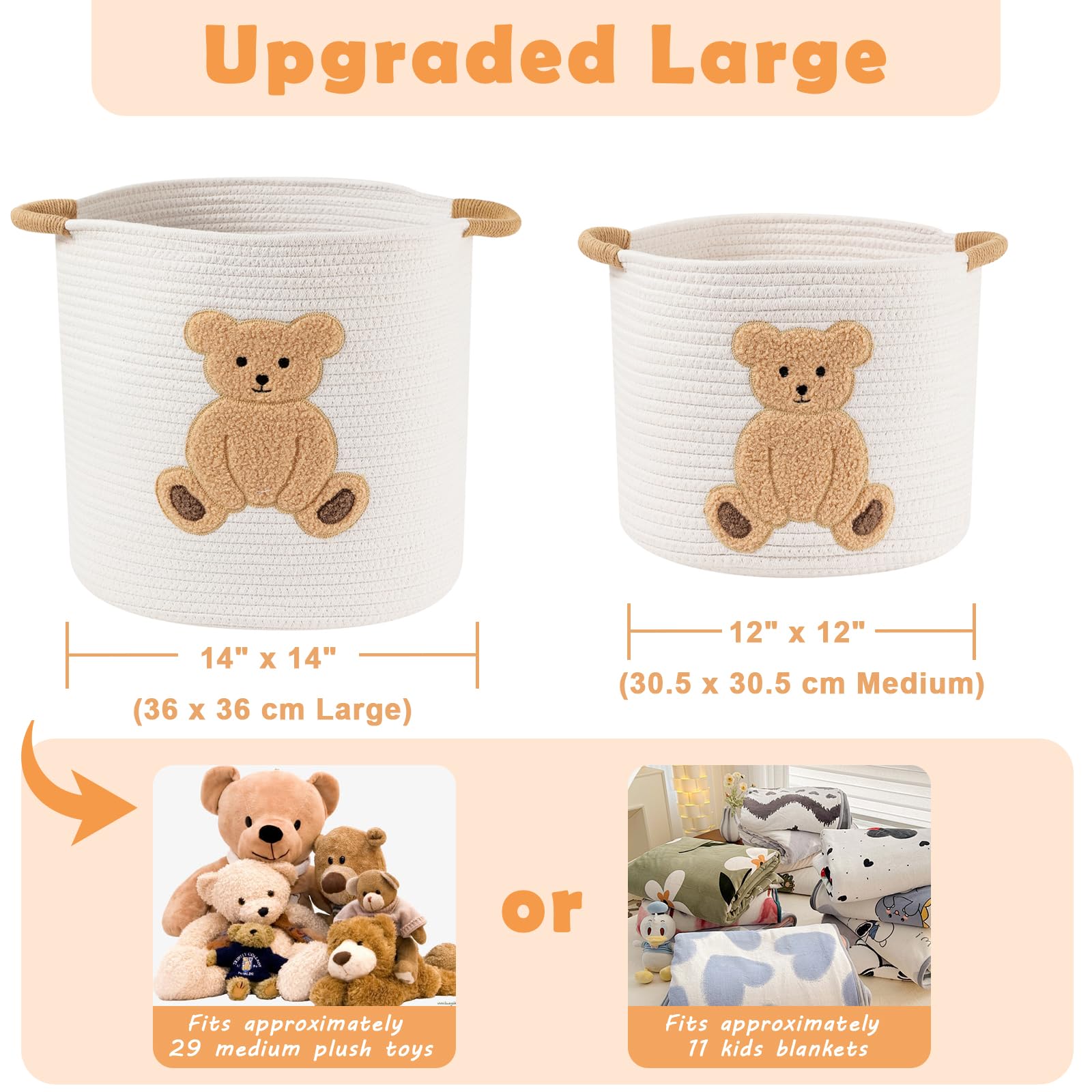 INough bear-design laundry hamper suitable for gifting and organization