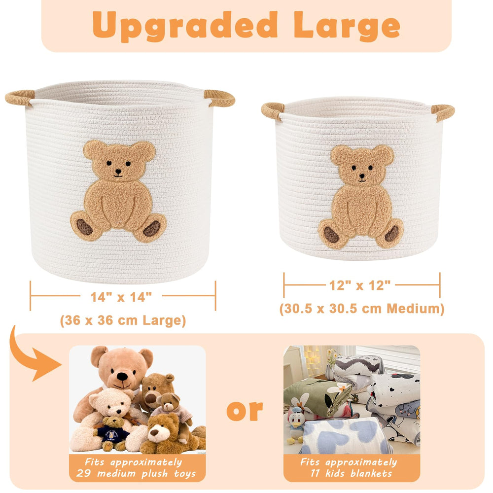 INough bear-design laundry hamper suitable for gifting and organization