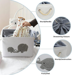 INough nylon storage baskets waterproof-material allows quick wipe-clean maintenance.