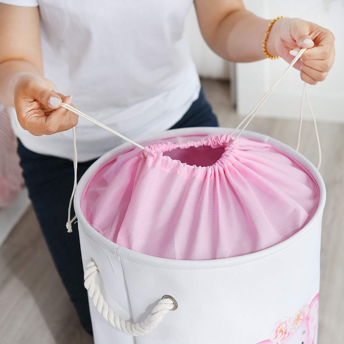 INough pink elephant adds decorative charm to nurseries and playrooms.