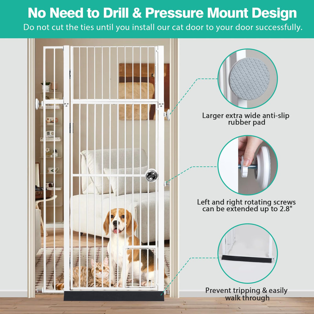 INRLKIT 180-degree auto-lock door ensures secure passage without manual locking.