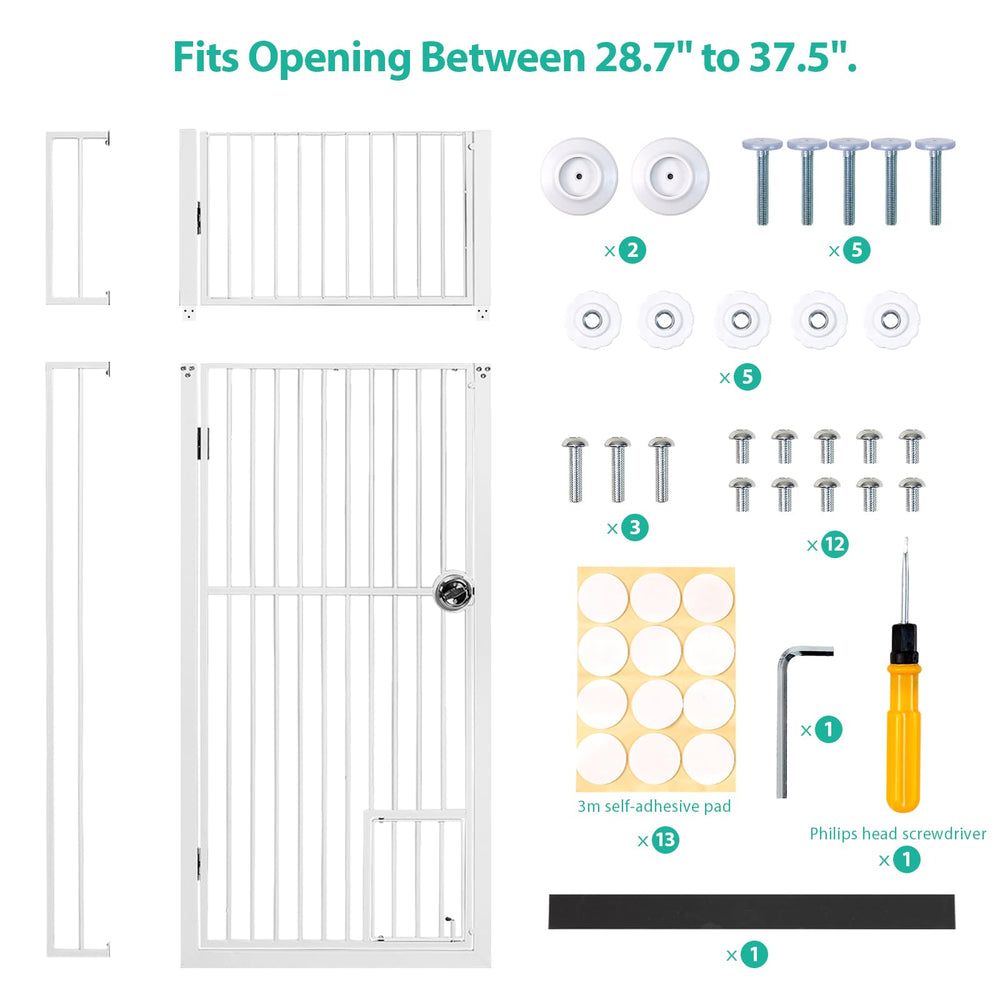 INRLKIT versatile pet gate fits doorways, stairs, and room transitions for safer supervision.