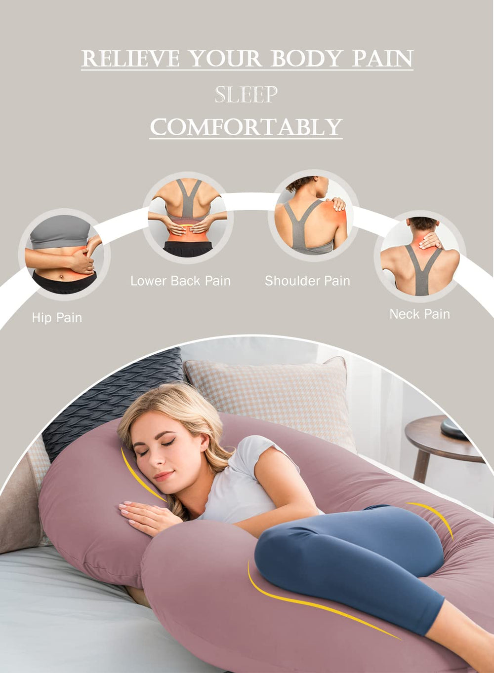 INSEN pillow-foldable design demonstrates adjustable comfort for reading or TV time