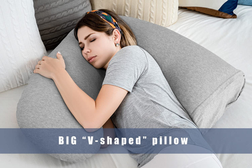 INSEN pillow with double zipper enables easy cover removal.