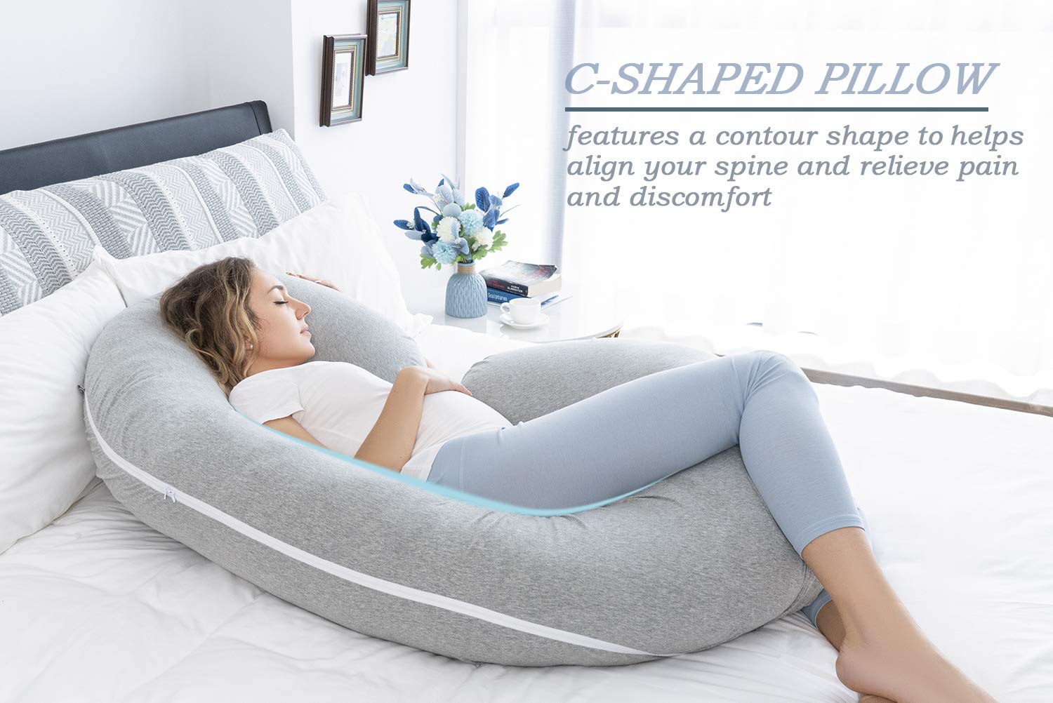 INSEN foldable wedge transforms pillow for reading or TV time