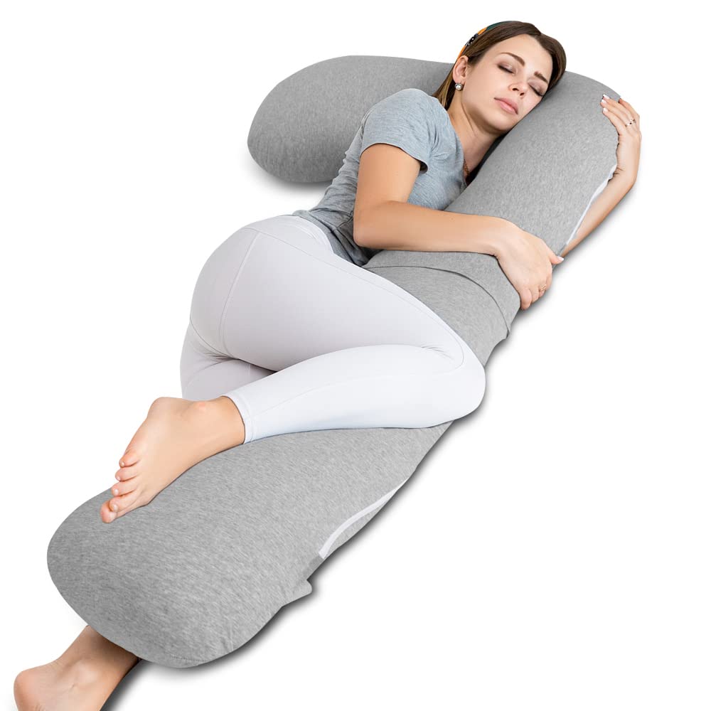INSEN pregnancy pillow full-body support ensures comfortable, full coverage during sleep.