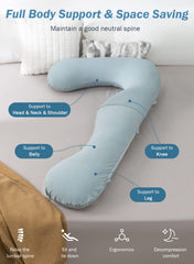 INSEN long bolster provides leg and body alignment for rest