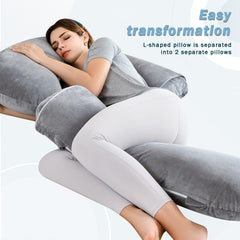 INSEN pillow used by side sleepers for spinal alignment and hip comfort