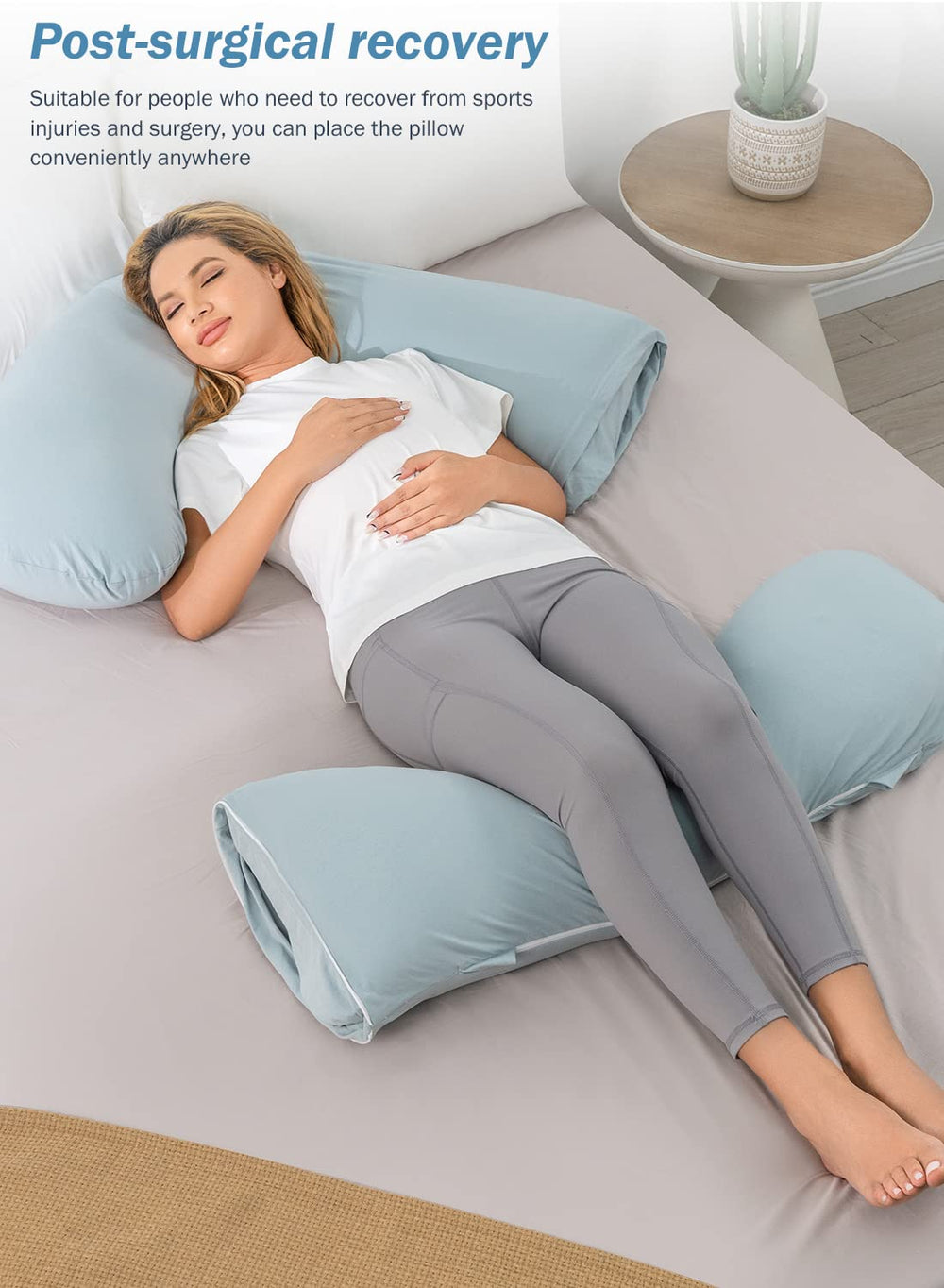 INSEN pillowcase with double zippers is easy to remove and wash
