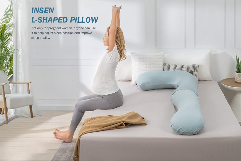 INSEN V-shape head pillow designed for side sleepers