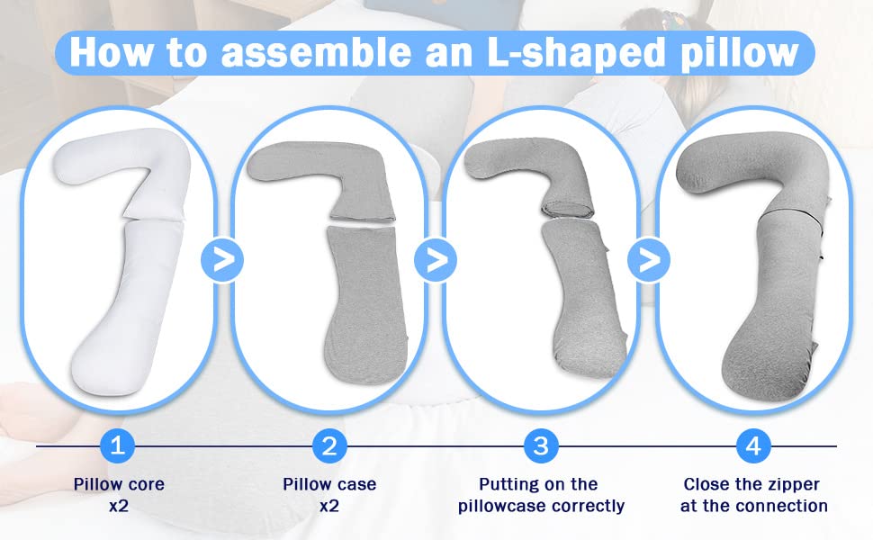 INSEN side-sleeping setup with leg support option for alignment.