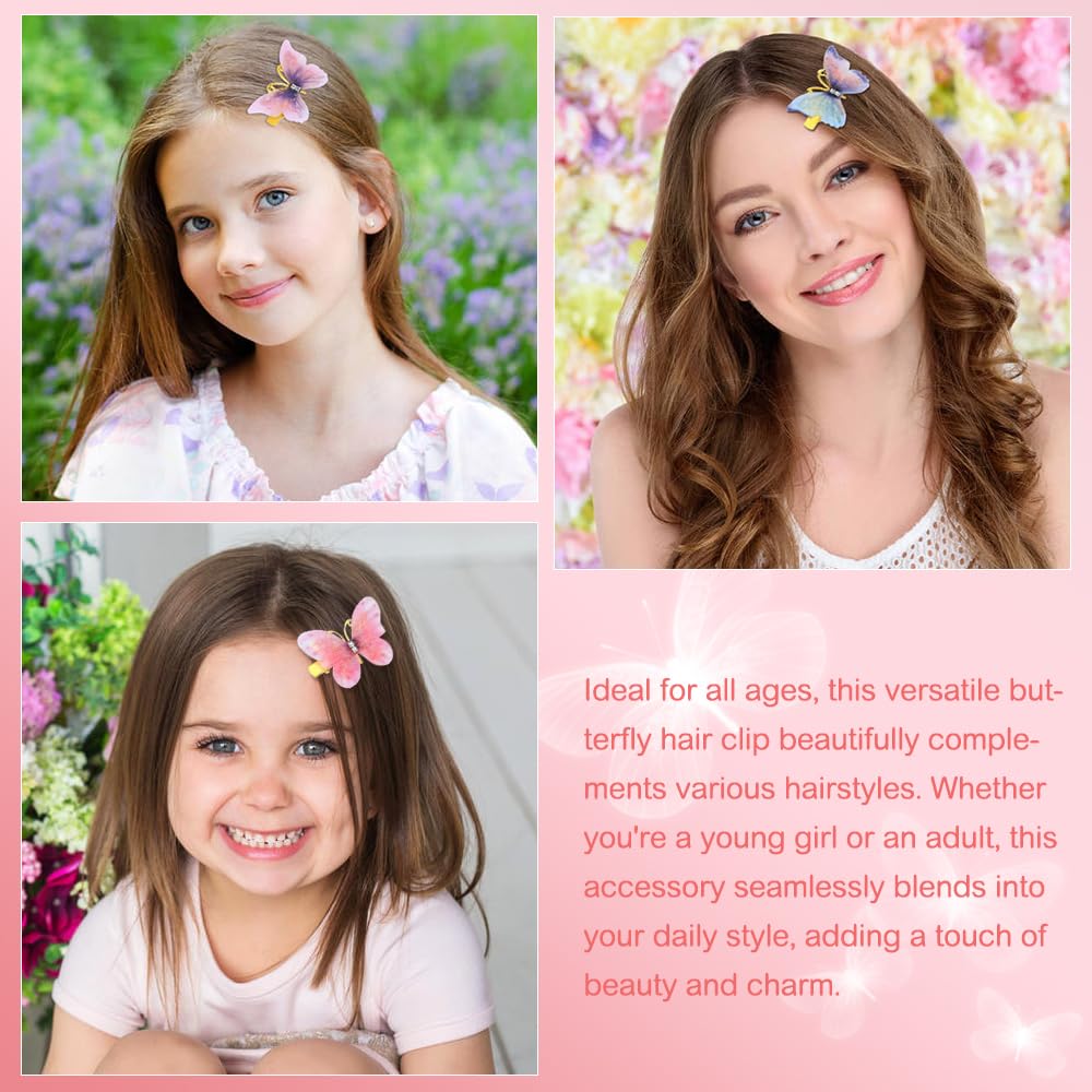 inSowni butterfly hair clip open clip highlighting colorful design for styling