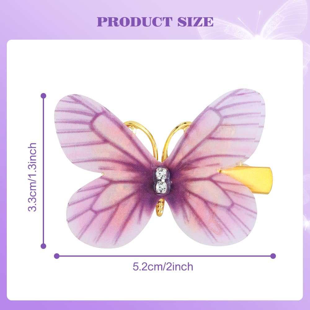 inSowni butterfly hair clip packaging image of the 24-piece set