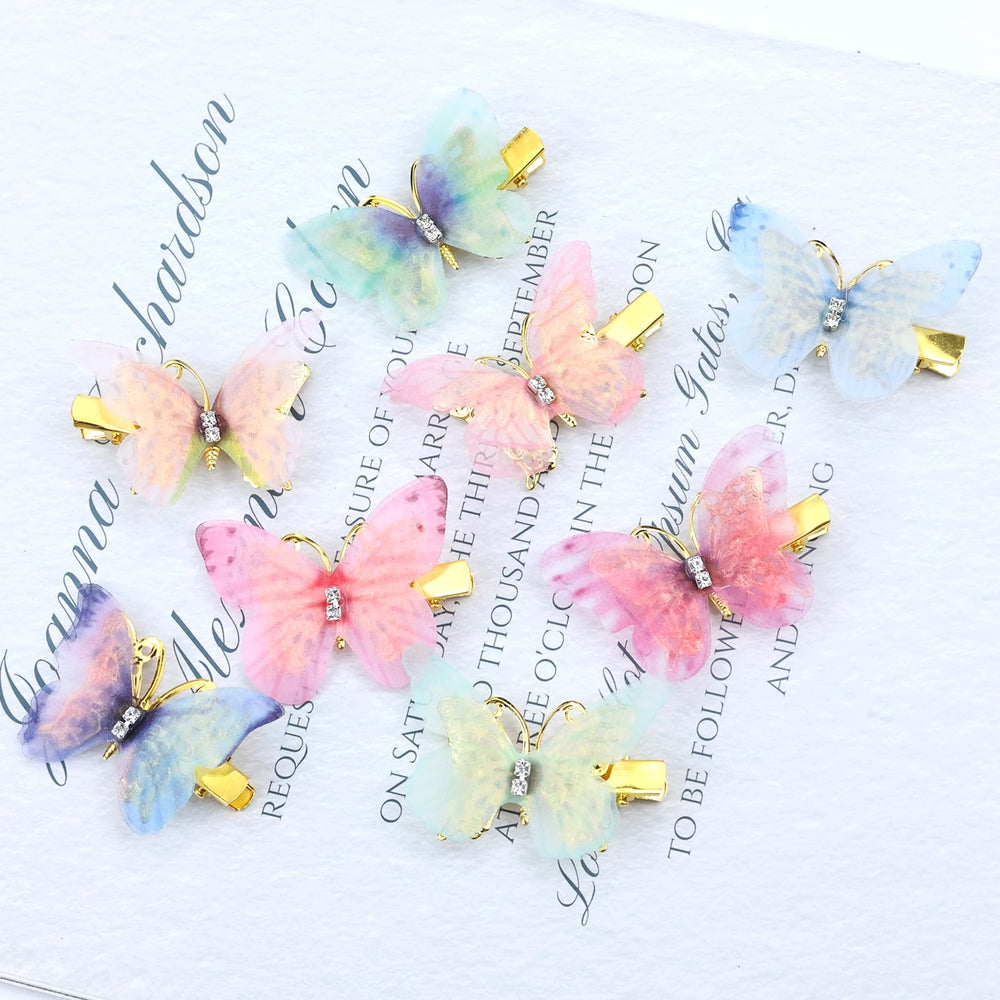 inSowni butterfly hair clip wearability detail for toddlers to teens