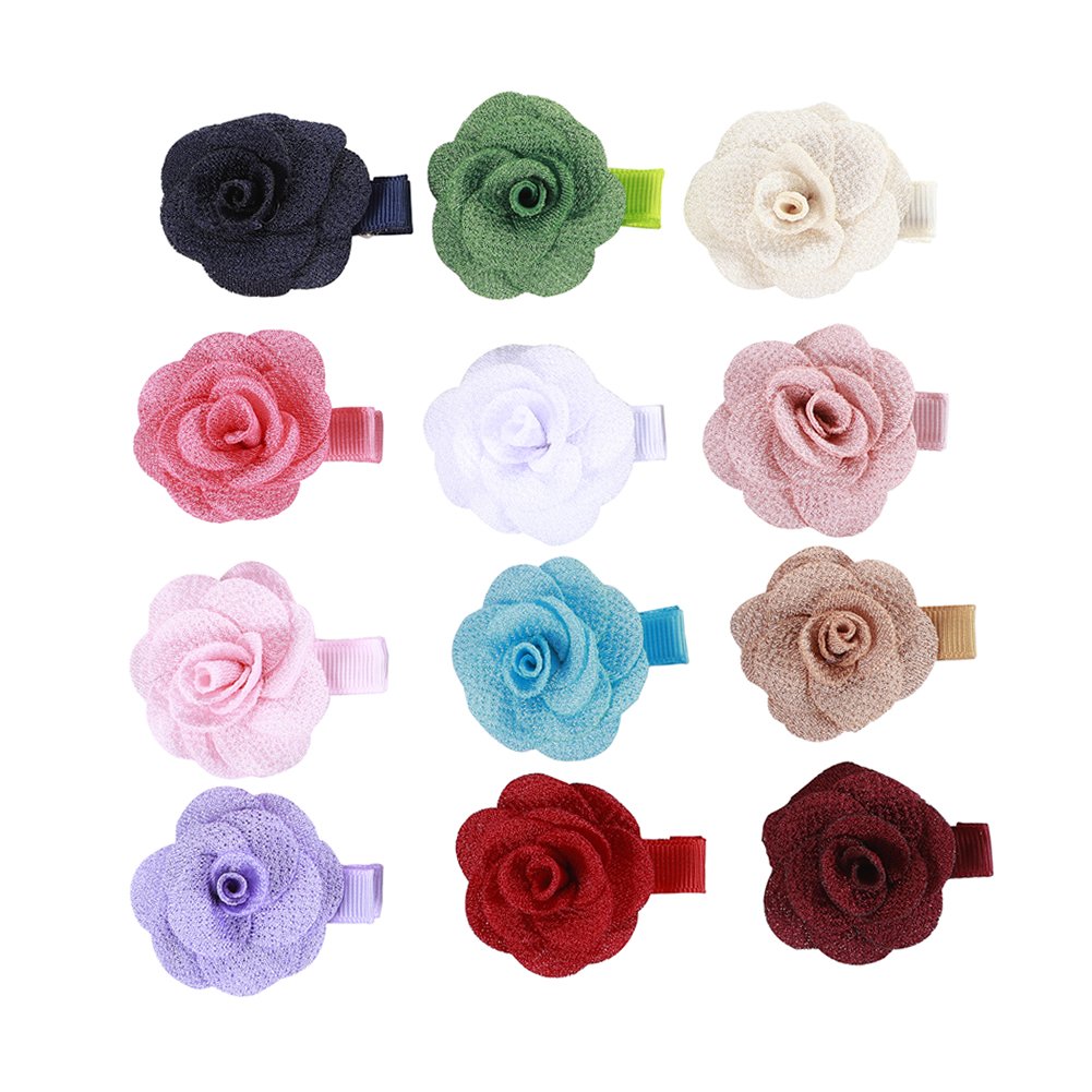 insowni flower alligator hair clip set colors securely grip fine baby hair