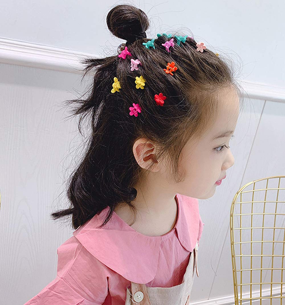 inSowni flower mini clips worn in hair provide gentle grip