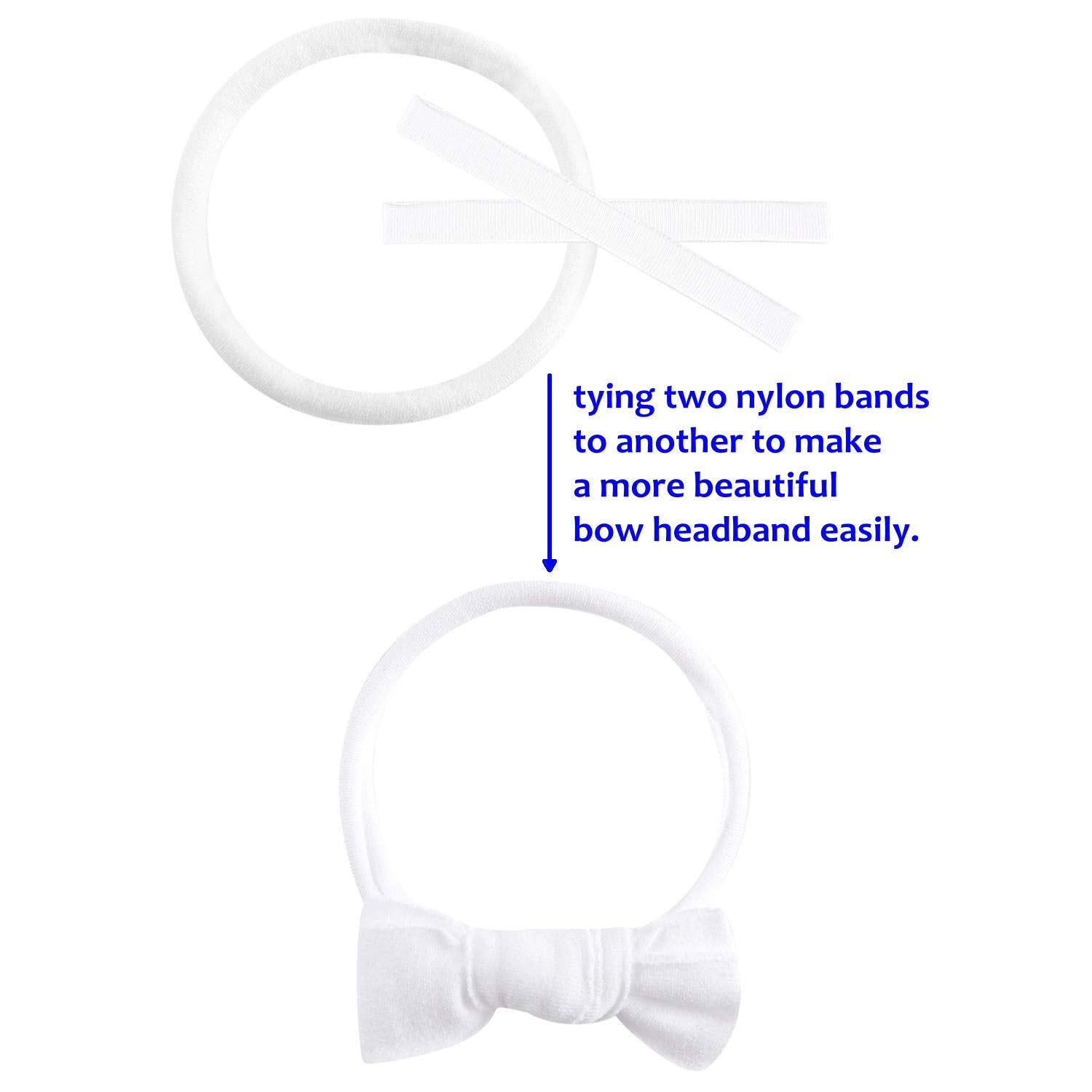 inSowni headbands pony-tail holders close-up demonstrating secure hair ties