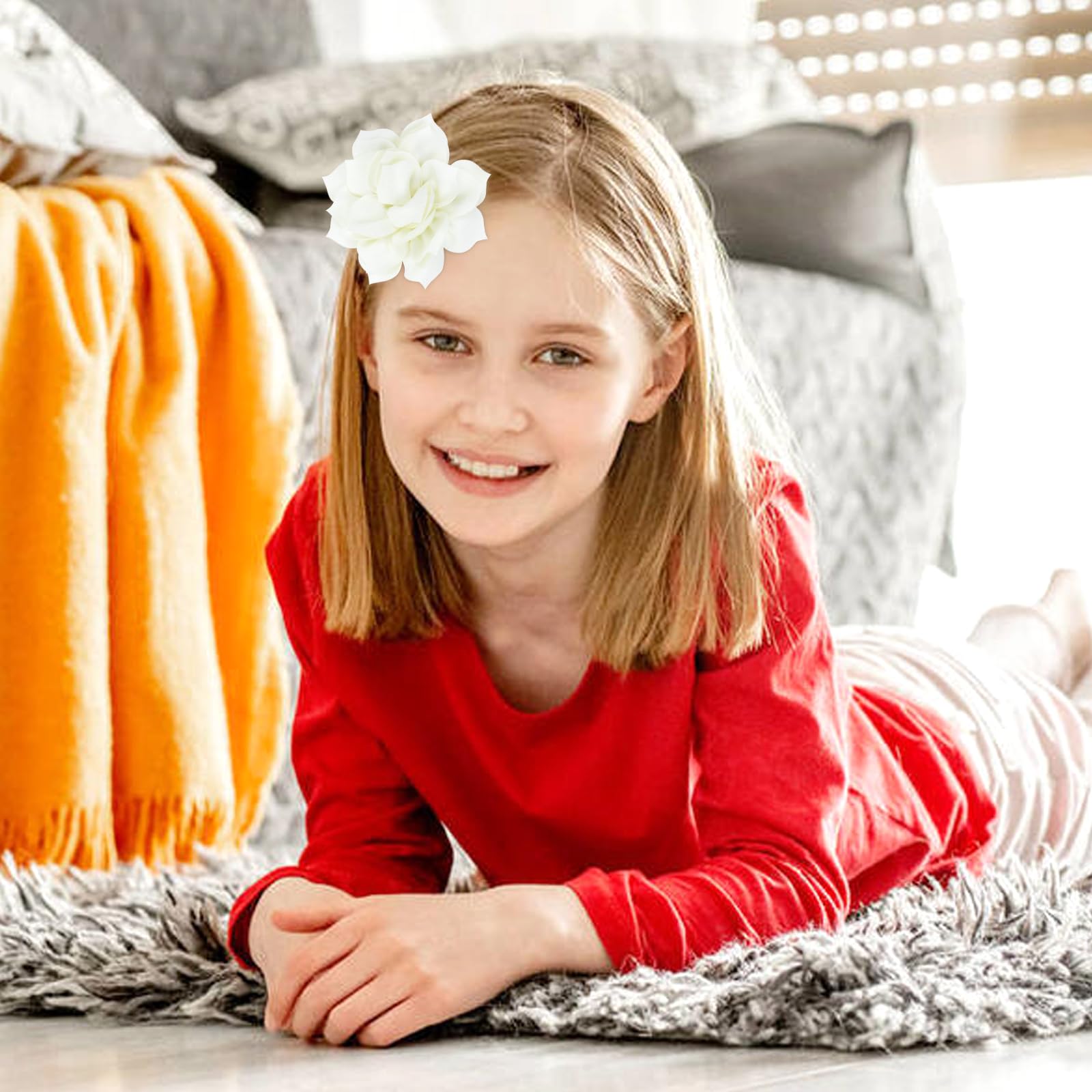 inSowni lotus flower 8cm diameter adds a bold accent to any hairstyle