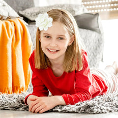 inSowni lotus flower 8cm diameter adds a bold accent to any hairstyle