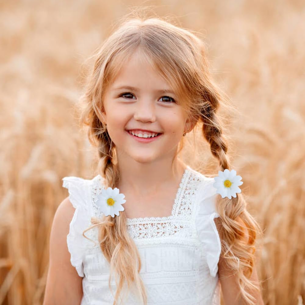 inSowni sunflower-daisy-hair-ties-pack-5—six-color variety for playful outfit coordination