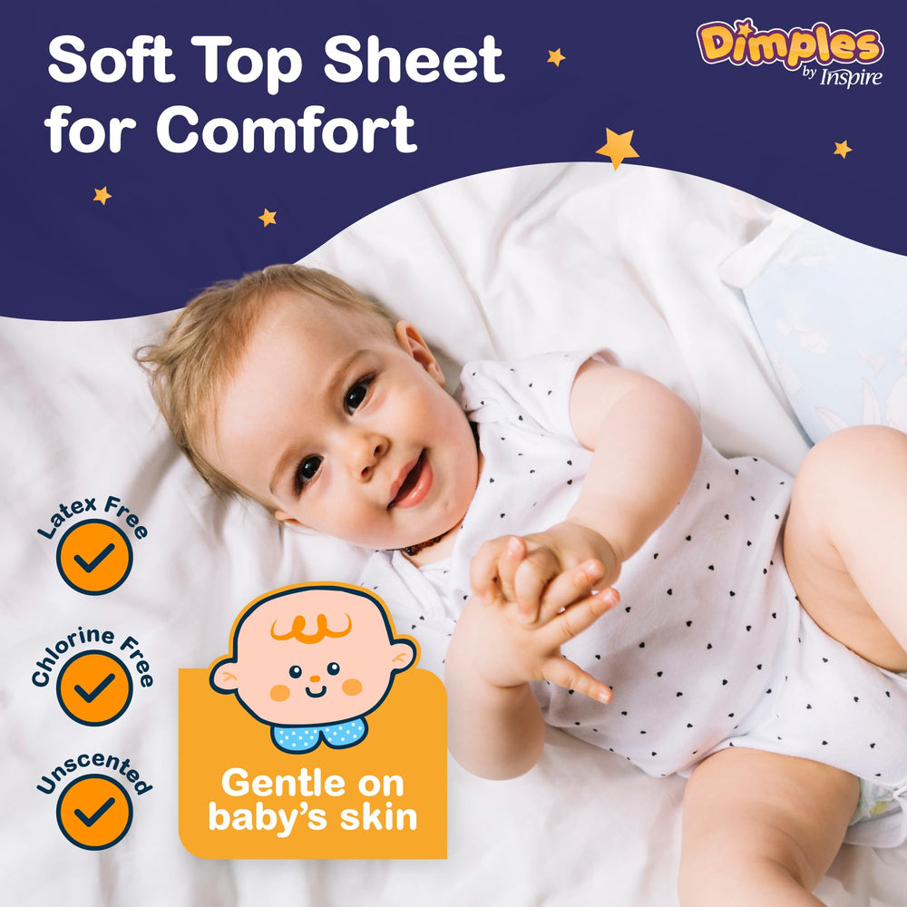 Inspire Ultra Dimples latex-free and chlorine-free for baby-friendly protection.