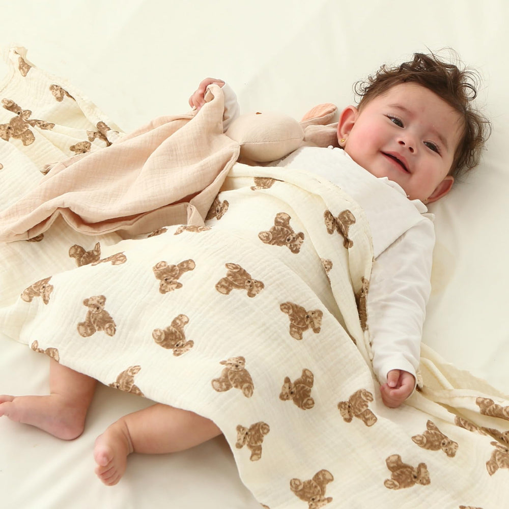 insular muslin swaddle blanket photo prop adds nursery charm