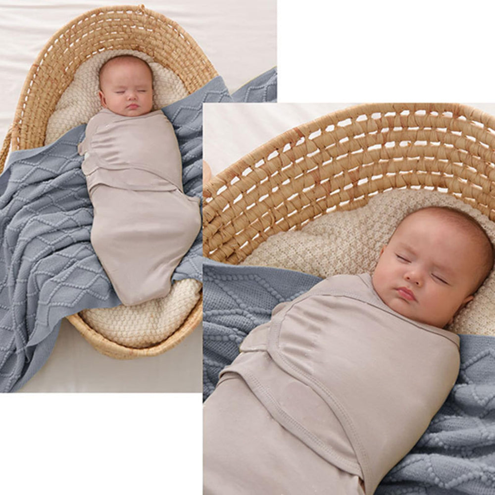 Insular adjustable fastener demonstrates safe, snug fit for growing babies.