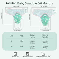 Insular Baby Swaddle Alpaca pack wings secured with hook-and-loop for easy wrapping