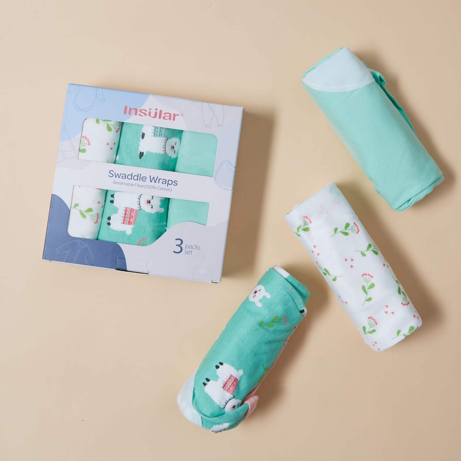 Insular Baby Swaddle Alpaca pack sleep-ready design supports calm naps for infants
