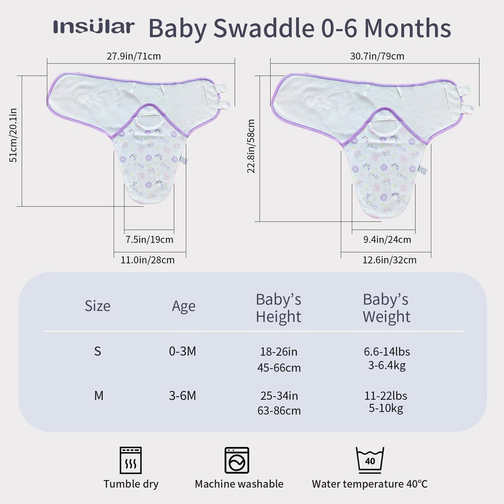 Insular swaddle wings closeup shows soft cotton texture for gentle touch.