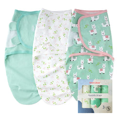 insular baby swaddle sacks alpaca design closeup—soft cotton for gentle newborn comfort