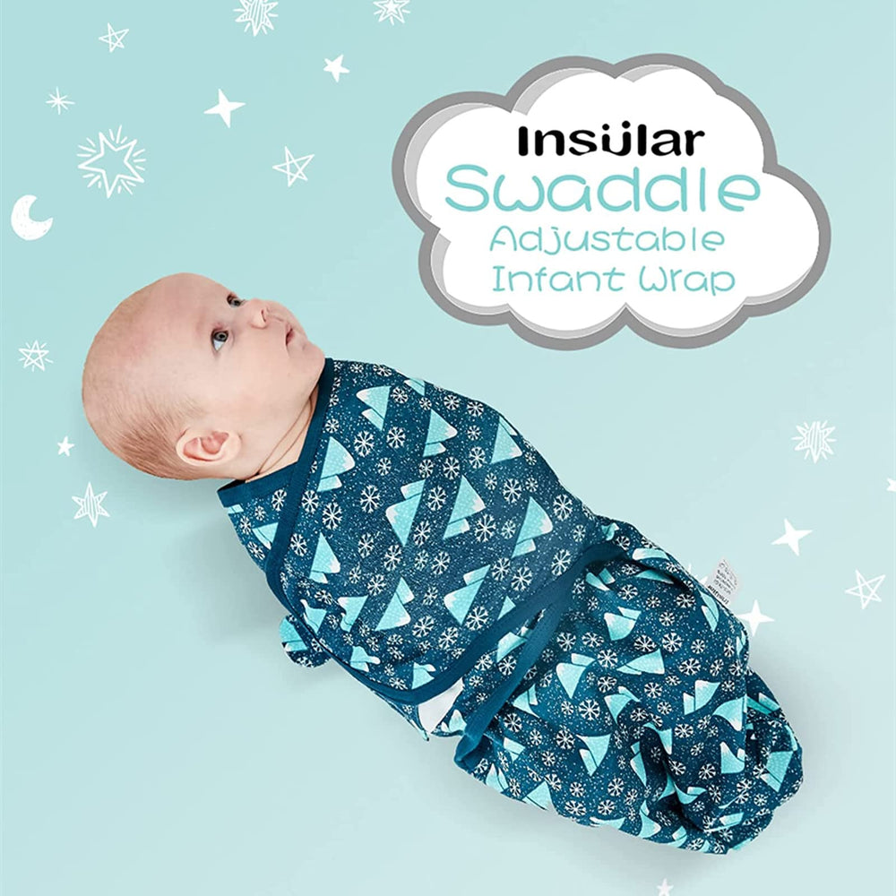 Insular Baby Swaddle Sacks velcro closure closeup shows adjustable, safe wrap