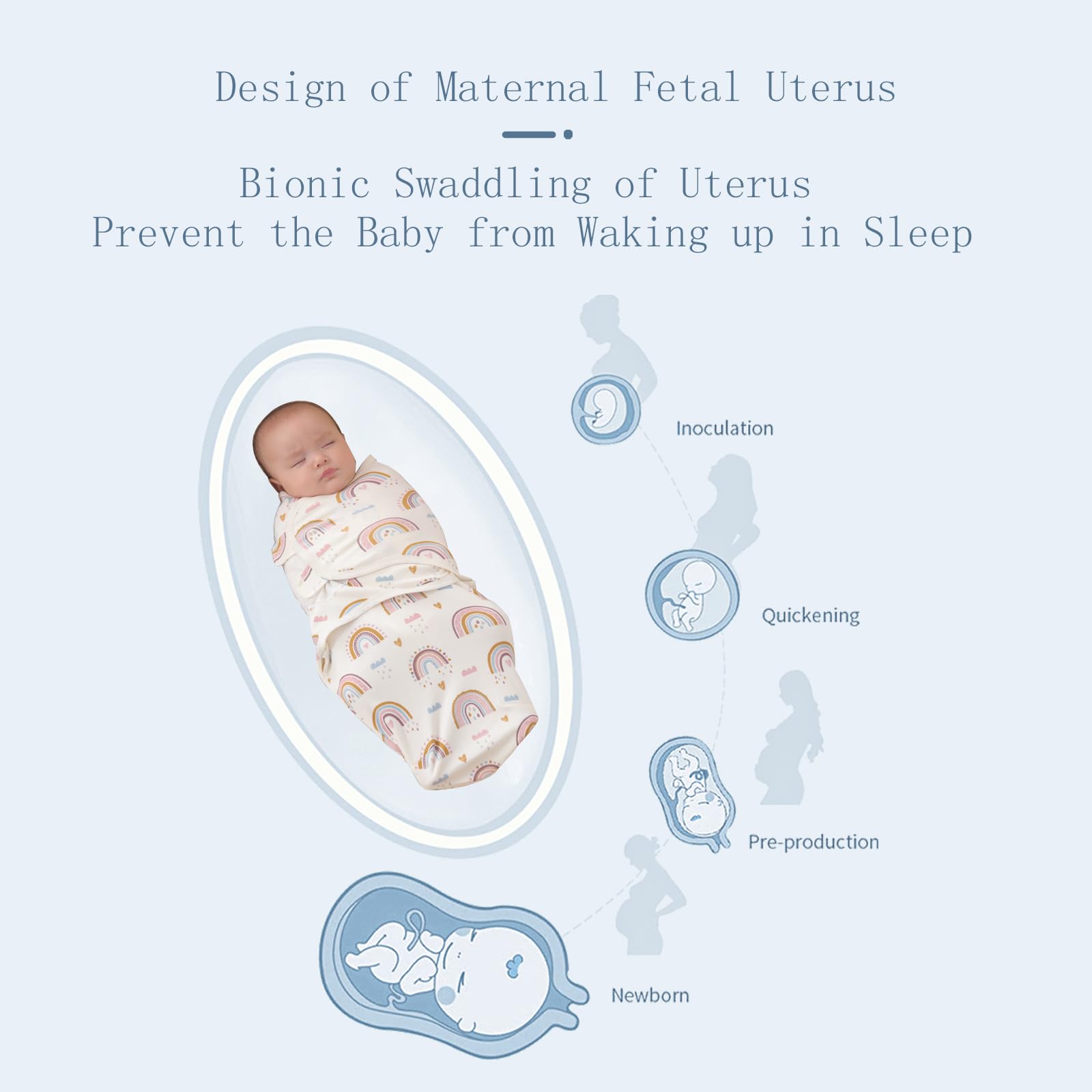 Insular Swaddle Wrap gift-pack ready packaging for baby shower gift